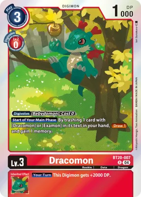 Dracomon, Digimon card BT20-007