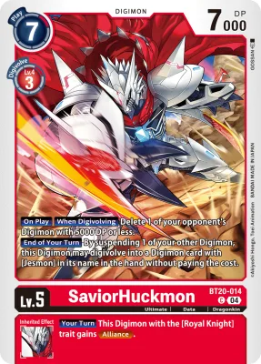 SaviorHuckmon, Digimon card BT20-014