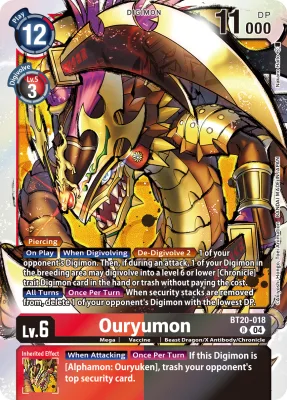 Ouryumon, Digimon card BT20-018