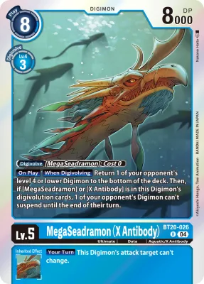 MegaSeadramon (X Antibody), Digimon card BT20-026