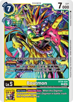Boutmon, Digimon card BT20-034