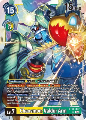Chaosmon: Valdur Arm, Digimon card BT20-037