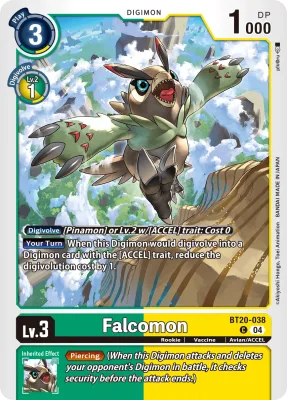 Falcomon, Digimon card BT20-038