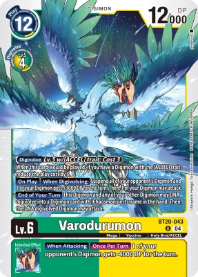 Varodurumon, Digimon card BT20-043