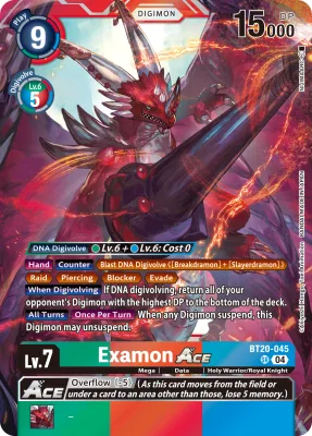 Examon ACE, Digimon card BT20-045