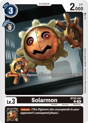 Solarmon, Digimon card BT20-047