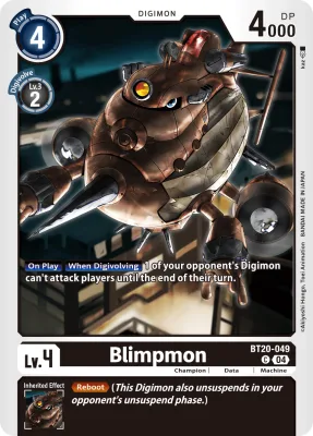 Blimpmon, Digimon card BT20-049