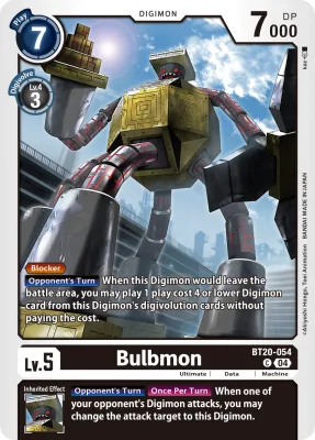 Bulbmon, Digimon card BT20-054