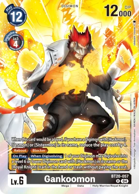 Gankoomon, Digimon card BT20-057