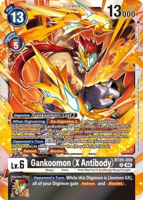 Gankoomon (X Antibody), Digimon card BT20-059