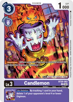 Candlemon, Digimon card BT20-062