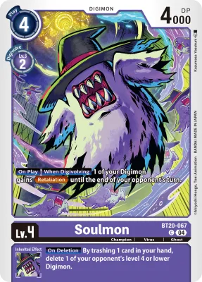 Soulmon, Digimon card BT20-067