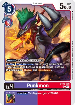 Punkmon, Digimon card BT20-069