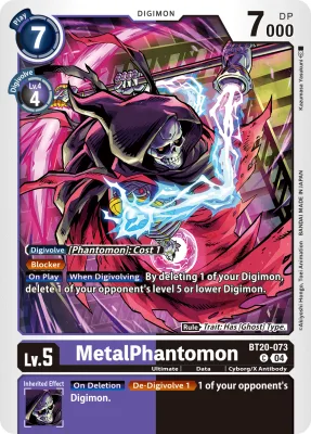 MetalPhantomon, Digimon card BT20-073