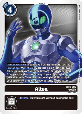Altea, Digimon card BT20-086