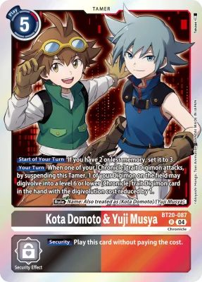 Kota Domoto & Yuji Musya, Digimon card BT20-087