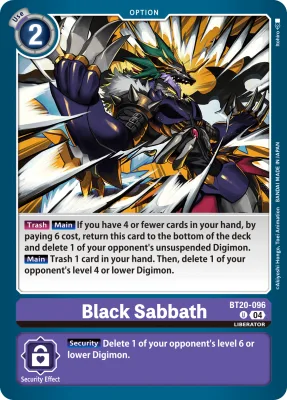 Black Sabbath, Digimon card BT20-096