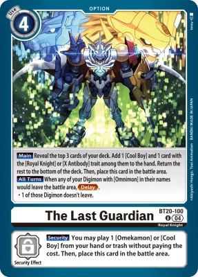 The Last Guardian, Digimon card BT20-100