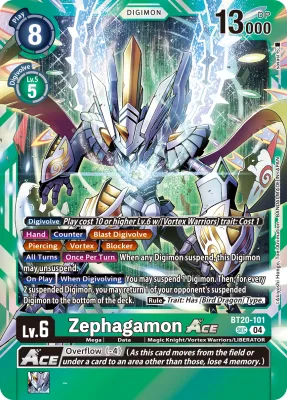 Zephagamon ACE, Digimon card BT20-101