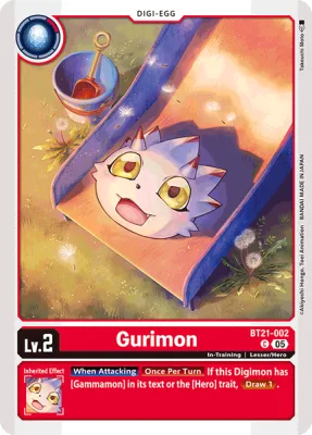 Gurimon, Digimon card BT21-002