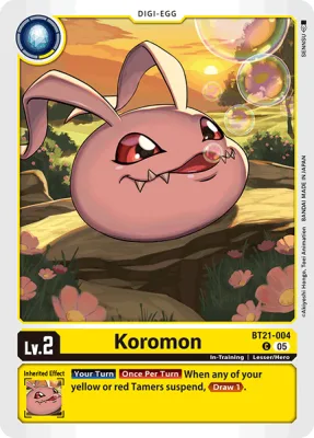 Koromon, Digimon card BT21-004