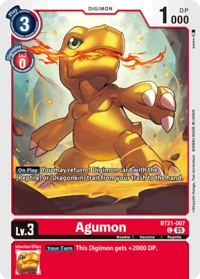 Agumon, Digimon card BT21-007