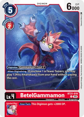 BetelGammamon, Digimon card BT21-019