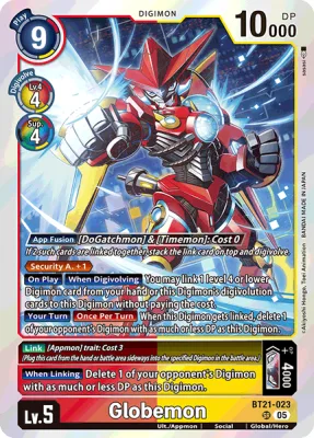 Globemon, Digimon card BT21-023
