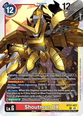 Shoutmon DX, Digimon card BT21-027