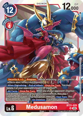 Medusamon, Digimon card BT21-029