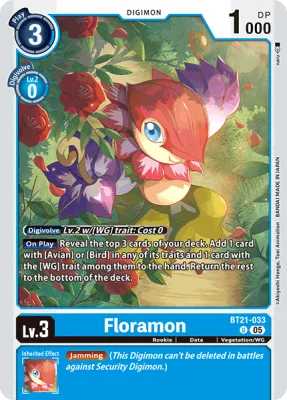 Floramon, Digimon card BT21-033