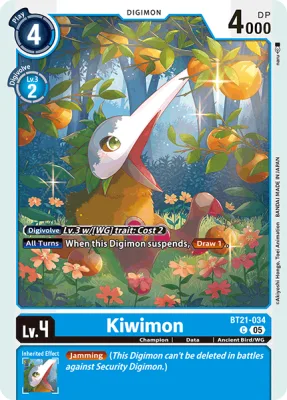 Kiwimon, Digimon card BT21-034