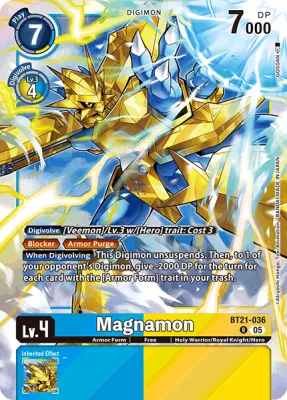 Magnamon, Digimon card BT21-036