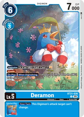 Deramon, Digimon card BT21-038