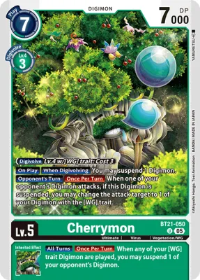 Cherrymon, Digimon card BT21-050