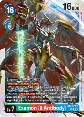 Examon (X Antibody), Digimon card BT21-052