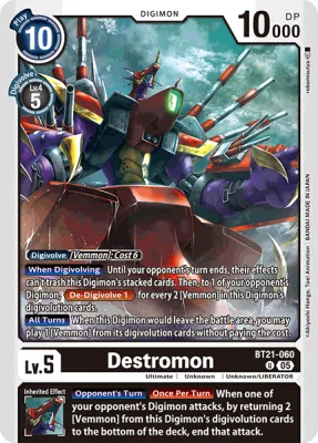 Destromon, Digimon card BT21-060