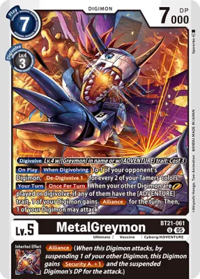 MetalGreymon, Digimon card BT21-061