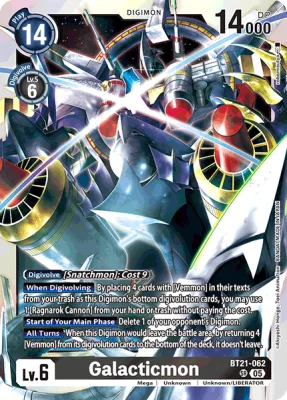 Galacticmon, Digimon card BT21-062