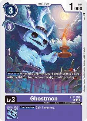 Ghostmon, Digimon card BT21-065