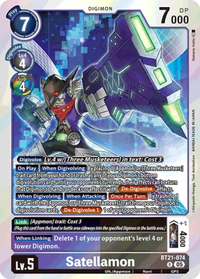Satellamon, Digimon card BT21-074