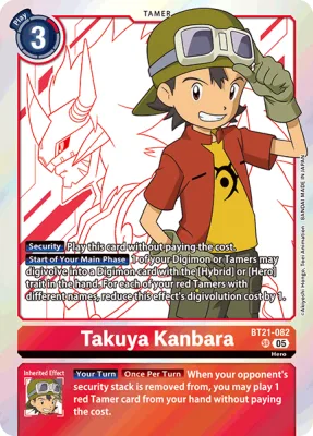 Takuya Kanbara, Digimon card BT21-082