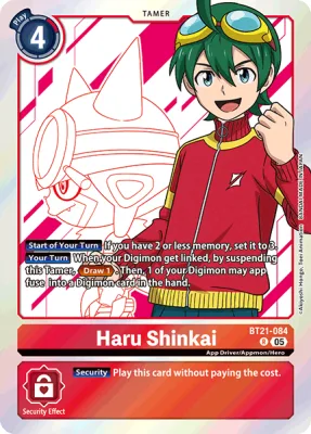 Haru Shinkai, Digimon card BT21-084