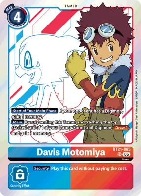 Davis Motomiya, Digimon card BT21-085