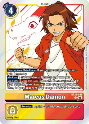 Marcus Damon, Digimon card BT21-086