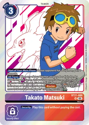 Takato Matsuki, Digimon card BT21-089