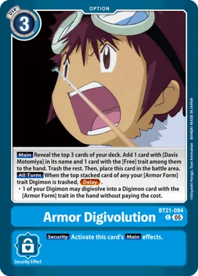 Armor Digivolution, Digimon card BT21-094