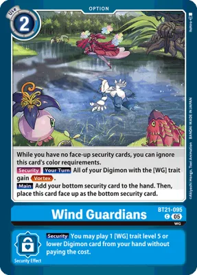 Wind Guardians, Digimon card BT21-095