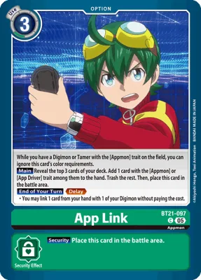 App Link, Digimon card BT21-097