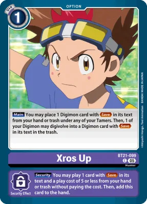 Xros Up, Digimon card BT21-099